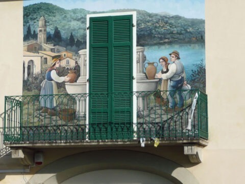 Muri dipinti di Pogno